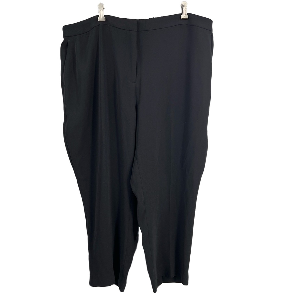 J.Crew Womens Pants Black‎ Trouser Half Elastic Career Office Size 22